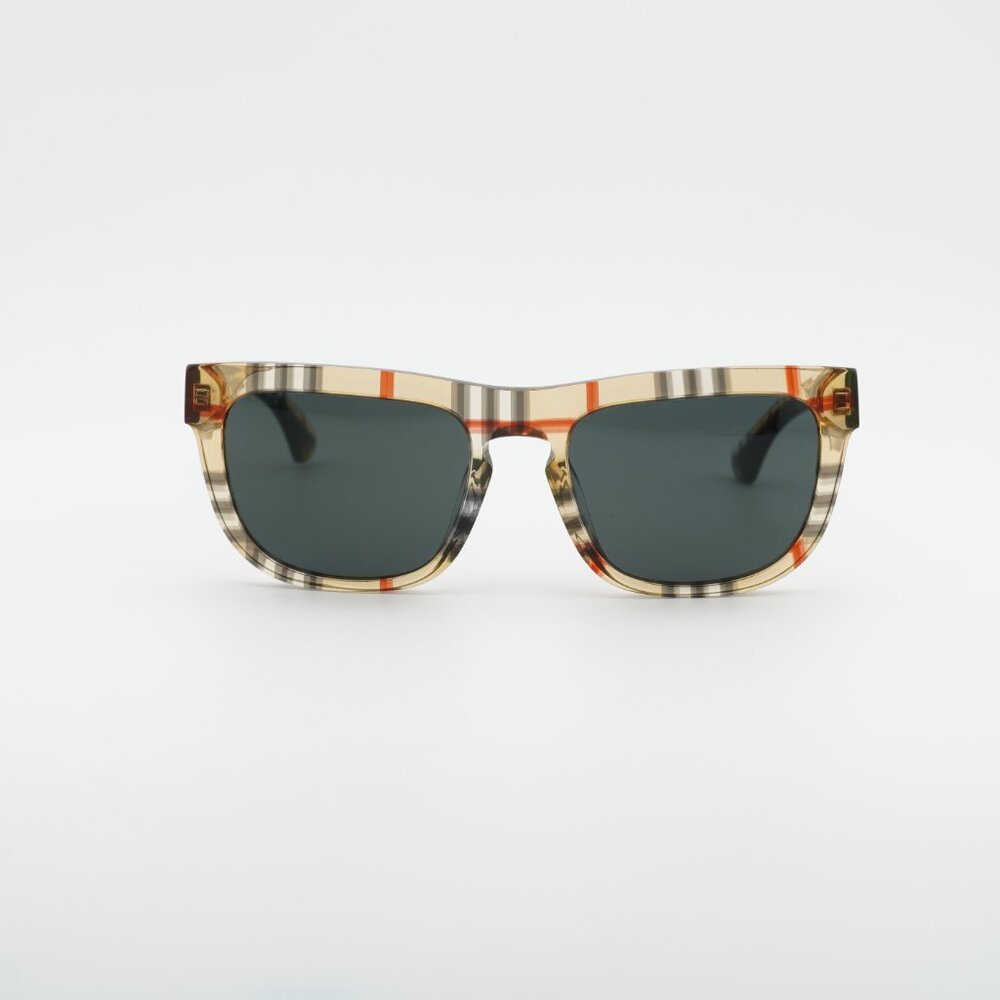 Burberry BE4431U 412287 Sunglasses Vintage Check Square Frame, Grey Lenses - Picture 7 of 11